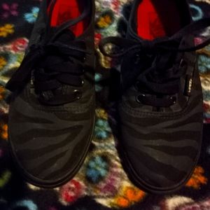 Vans zebra stripe shoes